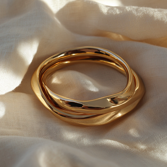 Infinity Polished Large Bangle